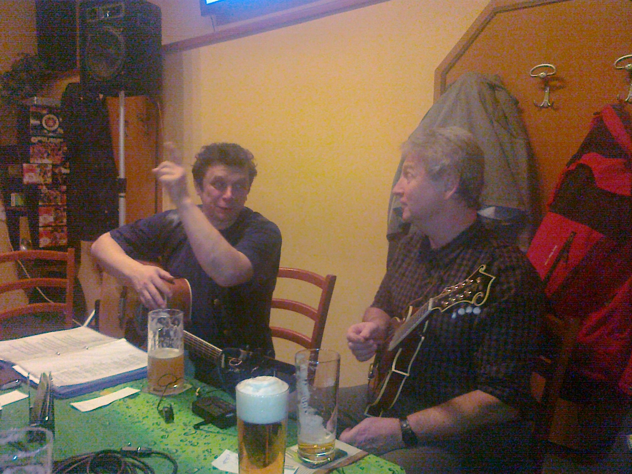 Rozhovor před vystoupením...